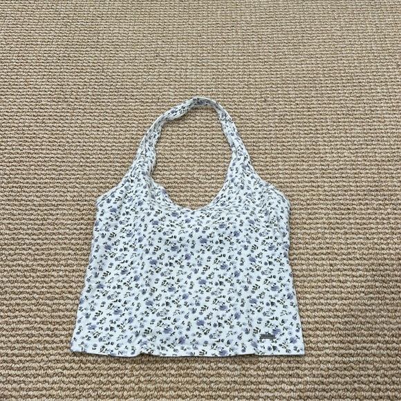 Floral Hollister Halter Top - Picture 1 of 3